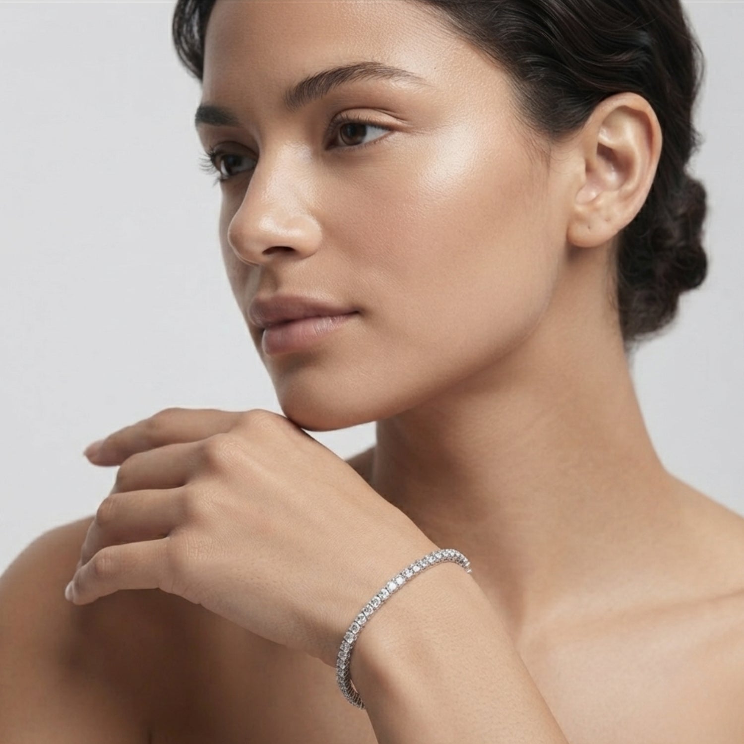 Round Diamond Tennis Bracelet – Lab Grown & Natural | Gold or Platinum