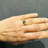 Bague de fiançailles avec halo de diamants ronds de laboratoire - argent 925 - DE/VS