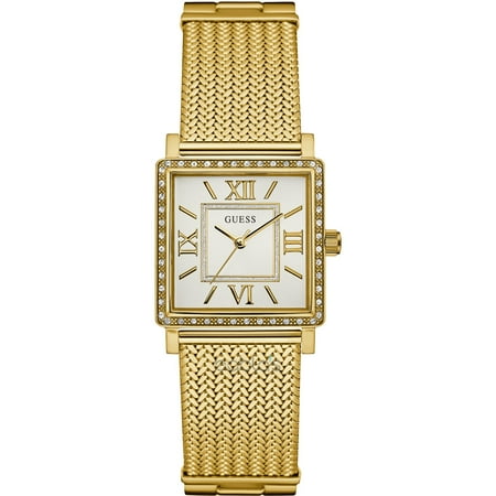GUESS Women's Watch W0826L2 – Stainless Steel, White & Gold-Tone.