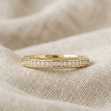 Lab Diamond Heritage Grain Ring 0.15ct H/SI in 18K Gold Vermeil