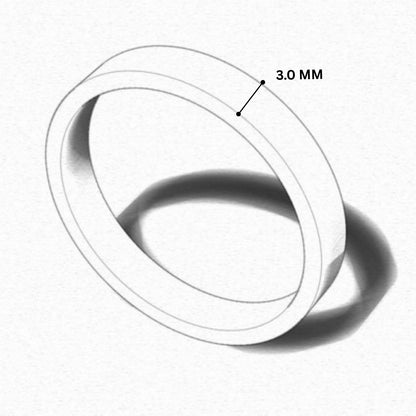 Flat Shape Plain Wedding Band for Women | UK Hallmarked Gold & Platinum Ring