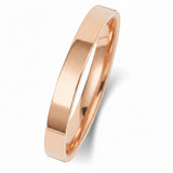 Flat Court Shape Plain Wedding Band for Women | UK Hallmarked Gold & Platinum Ring
