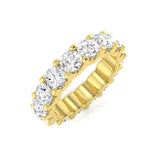 1.00 to 4.00 Carat Lab-Grown Round Cut D/VVS Diamond U-Prong Set Full Eternity Ring.