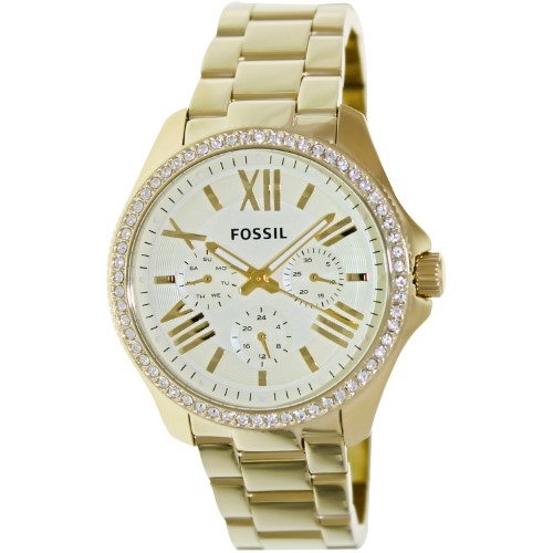 Fossil AM4482 Women's Gold Stainless Steel Wrist Watch