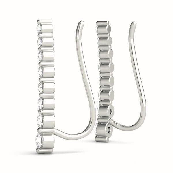 0.25ct Chain Diamond Drop Earrings in Gold & Platinum