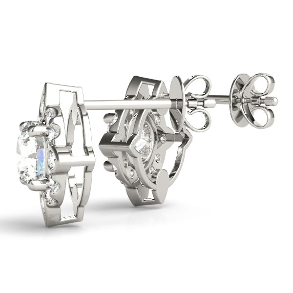 0.75-1.75ct Diamond Stud Earrings in Gold & Platinum