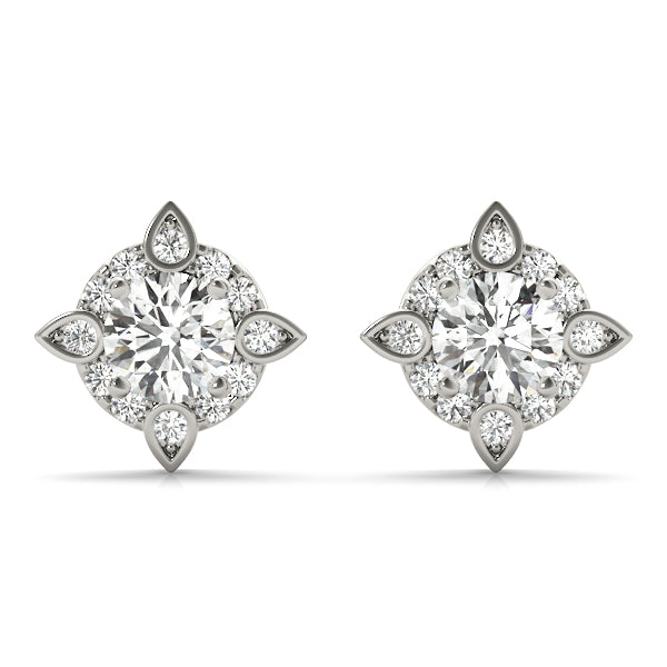 0.75-1.75ct Diamond Stud Earrings in Gold & Platinum