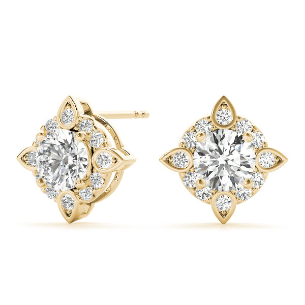 0.75-1.75ct Diamond Stud Earrings in Gold & Platinum