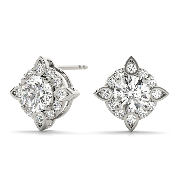 0.75-1.75ct Diamond Stud Earrings in Gold & Platinum
