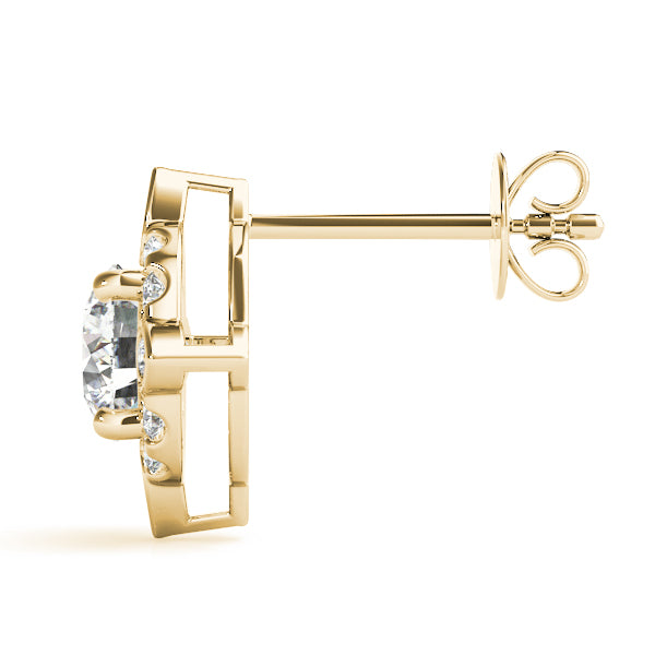 0.75-1.75ct Diamond Stud Earrings in Gold & Platinum