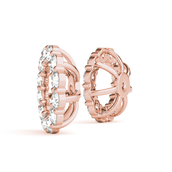 0.75-1.0ct Round Diamond Stud Earrings in Gold & Platinum
