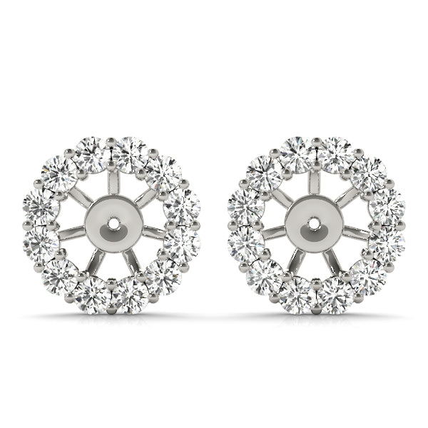0.75-1.0ct Round Diamond Stud Earrings in Gold & Platinum