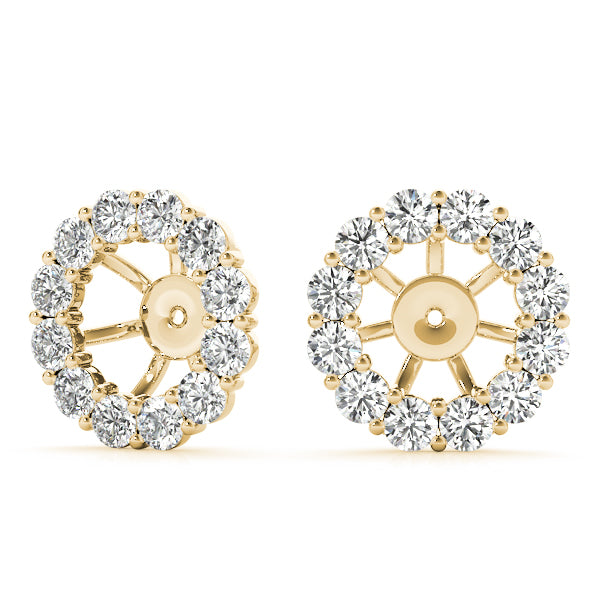 0.75-1.0ct Round Diamond Stud Earrings in Gold & Platinum