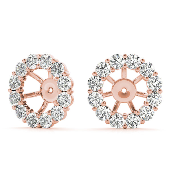 0.75-1.0ct Round Diamond Stud Earrings in Gold & Platinum