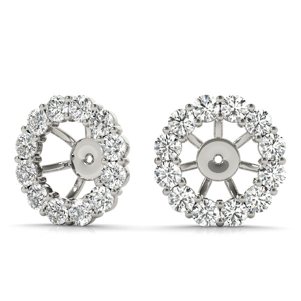 0.75-1.0ct Round Diamond Stud Earrings in Gold & Platinum