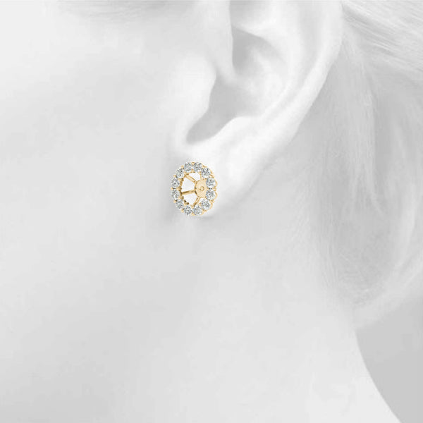 0.75-1.0ct Round Diamond Stud Earrings in Gold & Platinum