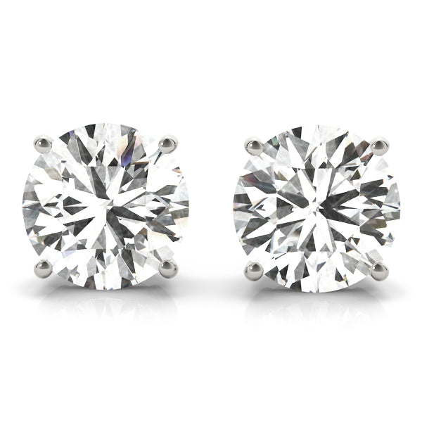 0.1-2.0ct Cluster Diamond Stud Earrings in Gold & Platinum