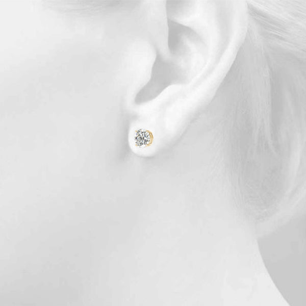 0.1-2.0ct Cluster Diamond Stud Earrings in Gold & Platinum