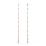 2.0ct Bar Diamond Drop Earrings in Gold & Platinum