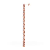 2.0ct Bar Diamond Drop Earrings in Gold & Platinum
