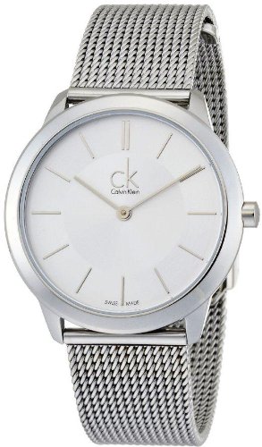 CK Calvin Klein Minimal Mesh Men's Watch K3m22126 Silver