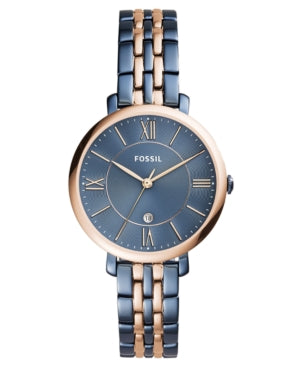 Fossil Jacqueline Women’s Bicolor Stainless Steel Three-Hand Date Watch