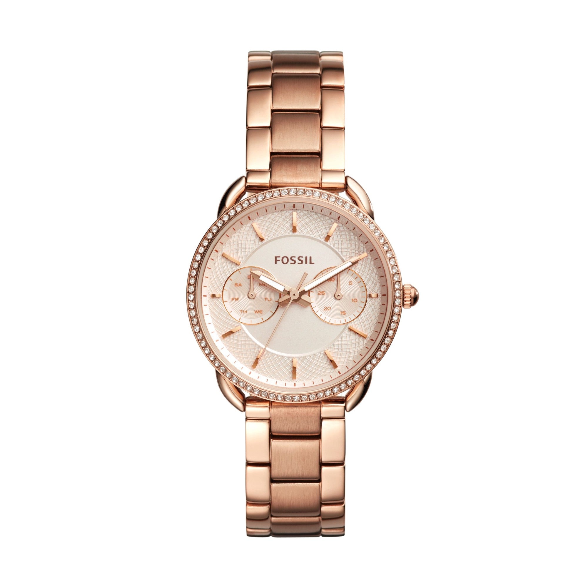 Fossil ES4264 Tailor Women’s Rose Gold Watch – 35mm Stainless Steel Bracelet