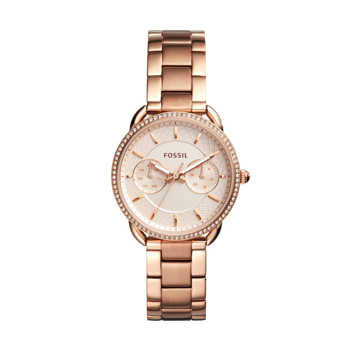 Fossil ES4264 Tailor Women’s Rose Gold Watch – 35mm Stainless Steel Bracelet