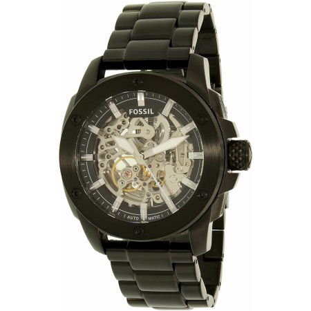 Fossil Modern Machine ME3080 Men’s Black Skeleton Dial Watch