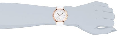Calvin Klein Women's 'Skirt' Rose-Gold-Plated Swiss Quartz Watch with Silver Dial