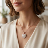 Heart-Shaped Diamond Pendant | Elegant Heart Diamond Pendant Without Chain