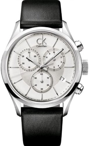 Calvin Klein Masculine Leather Mens Watch