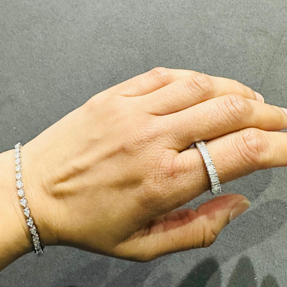 baguette diamond band luxury wedding ring