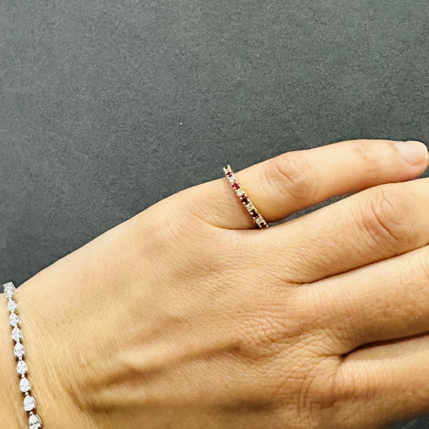 half eternity gold ring