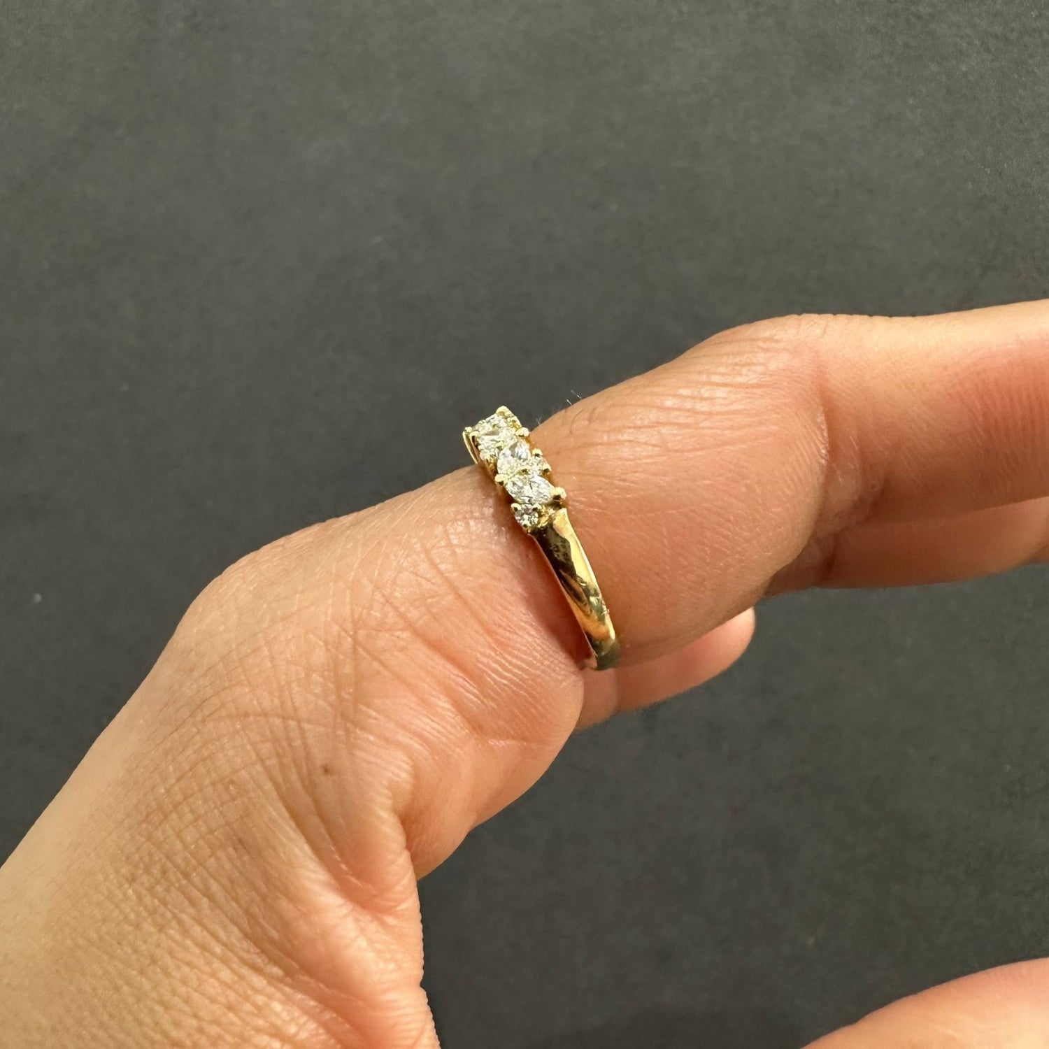 marquise diamond band