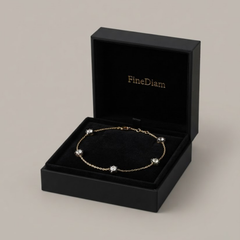 0.90Ct D-E/VS Lab Grown Diamond Everyday Bracelet 9k Yellow Gold Ready To Ship