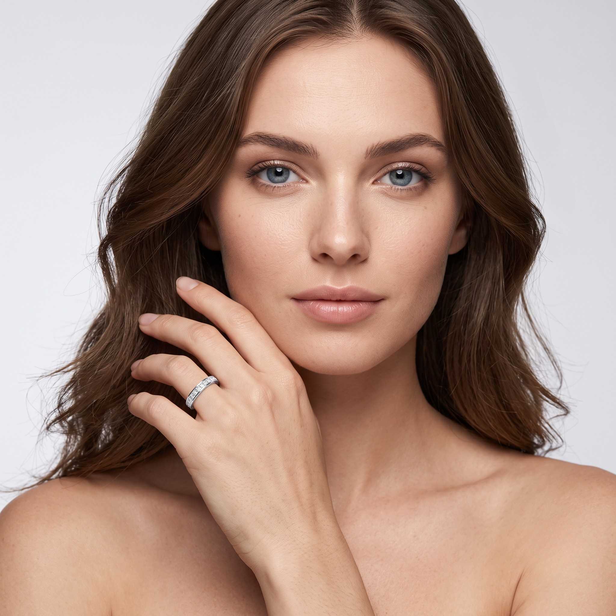 Lab-Grown Diamond Princess Half Eternity Ring | 0.33ct