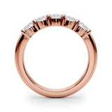 5-Stone Lab-Grown Diamond Ring – Timeless Symbol of Love with Brilliant DE Color, VVS Clarity Diamonds in an Elegant Shared U-Prong Setting