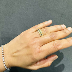 18k yellow gold ring 