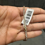 Round Cut 3.00 Carat Natural Diamond Tennis Bracelet in 9K Yellow Gold for Gift