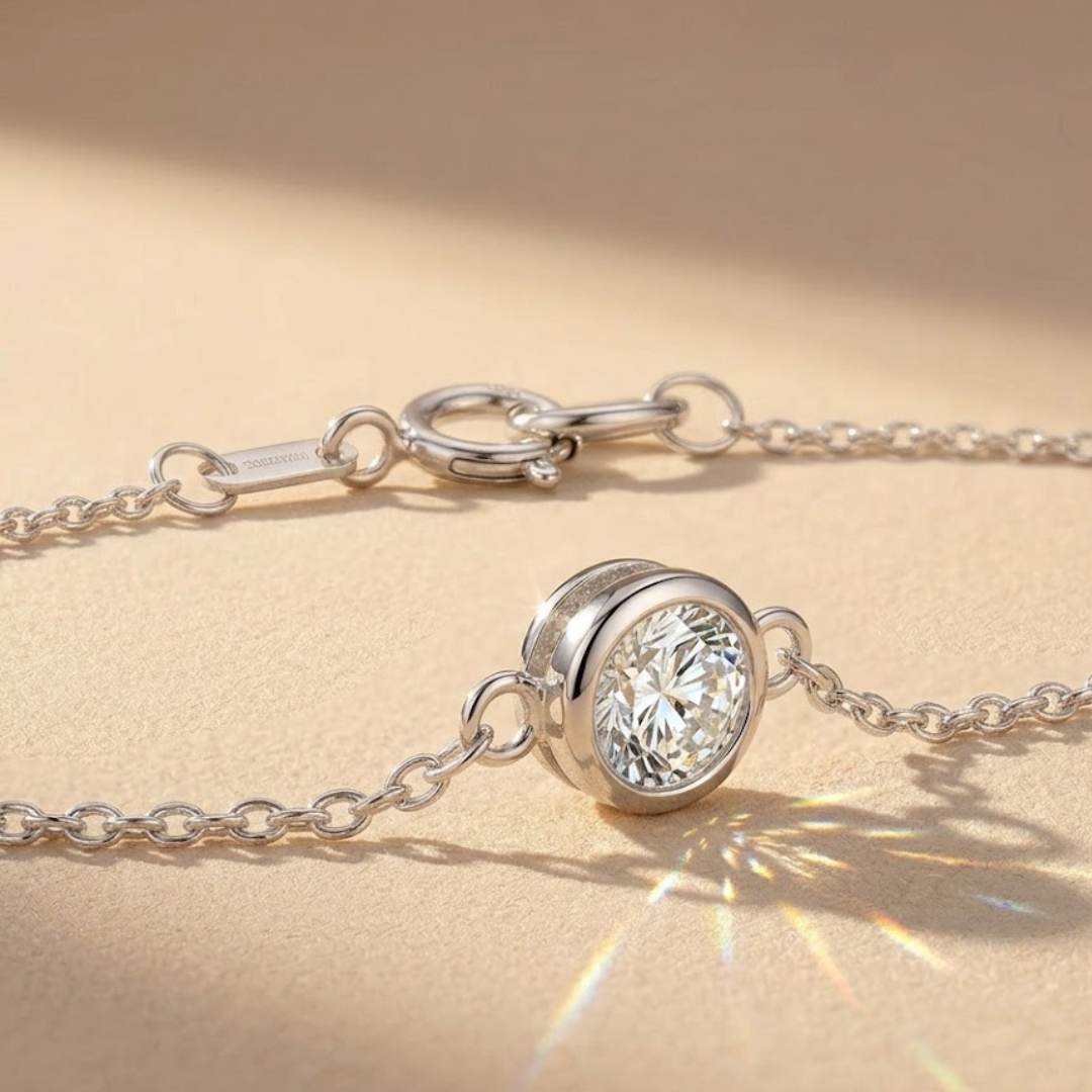 Lab Diamond Everyday Bracelet 0.08ct in 925 Sterling Silver