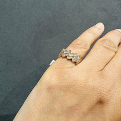 9k rose gold ring