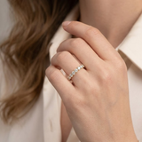 1.00ct Lab Grown Diamond Full Eternity Claw Set Ring in 9K Gold