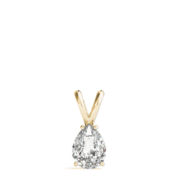 Pear Lab Grown Diamond Solitaire Pendant, D Color VVS Clarity 0.20 Ct To 2.00 Ct