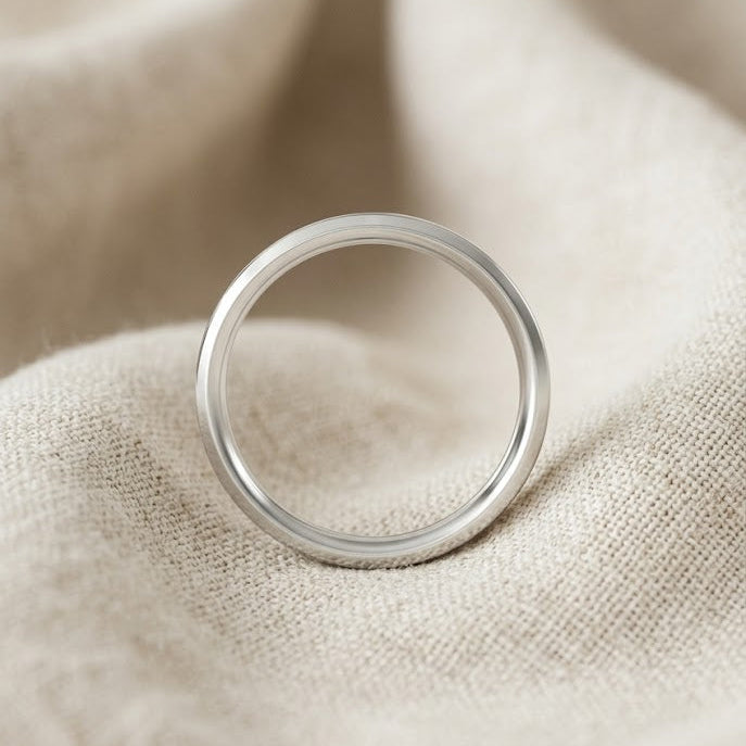 Lab Diamond Heritage Grain Ring 0.15ct H/SI in 925 Silver