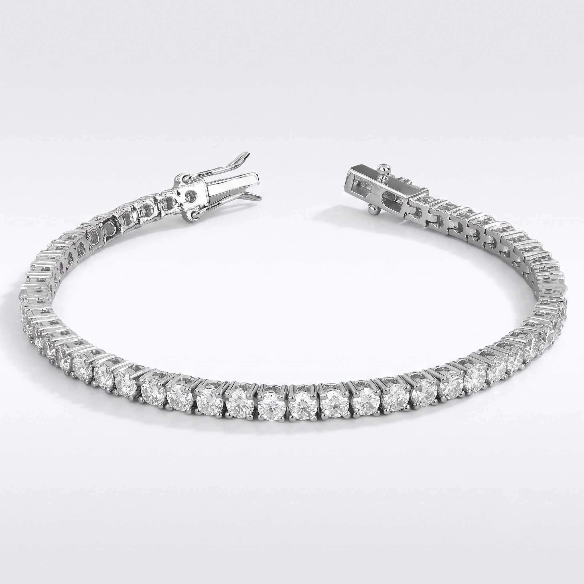 4ct white gold diamond tennis bracelet proposal gift