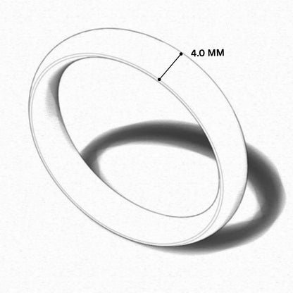 Court Shape Plain Wedding Band for Women | UK Made Gold & Platinum Ring