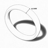 Court Shape Plain Wedding Band for Women | UK Made Gold & Platinum Ring