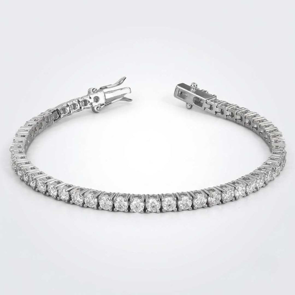 5.00Ct Certified Lab Grown Diamond Tennis Bracelet for Women, Hallmarked White Gold.