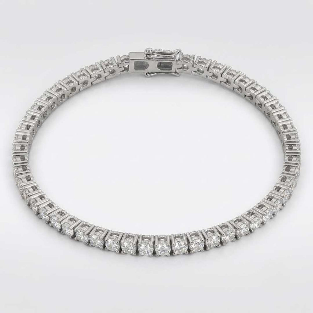 5.00CT D/VS Round Lab Grown Diamond Tennis Bracelet for Women in Platinum 950.